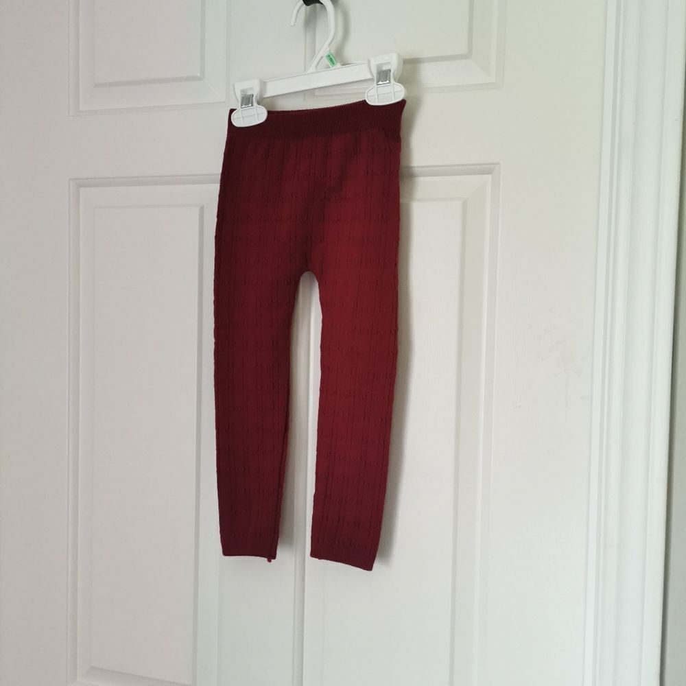 5/$10 George girls fleece lined leggings size 2